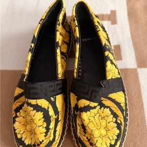 Versace Baroque Canvas Espadrilles – Women’s Size EU 36 (US 6)
